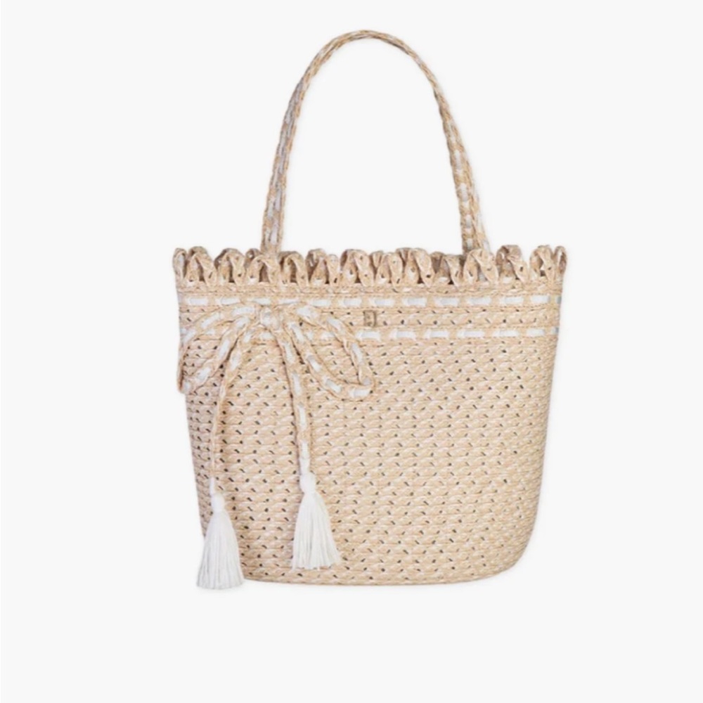 Squishee St. Tropez Straw Tote